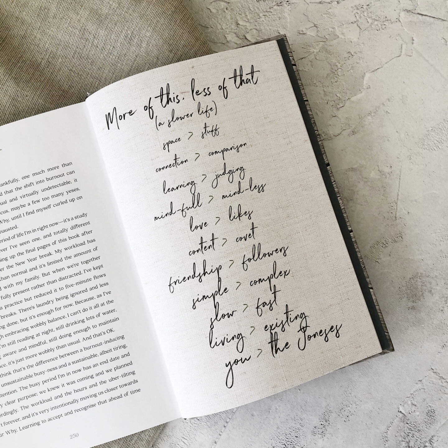 Pages of Slow by Brooke McAlary
